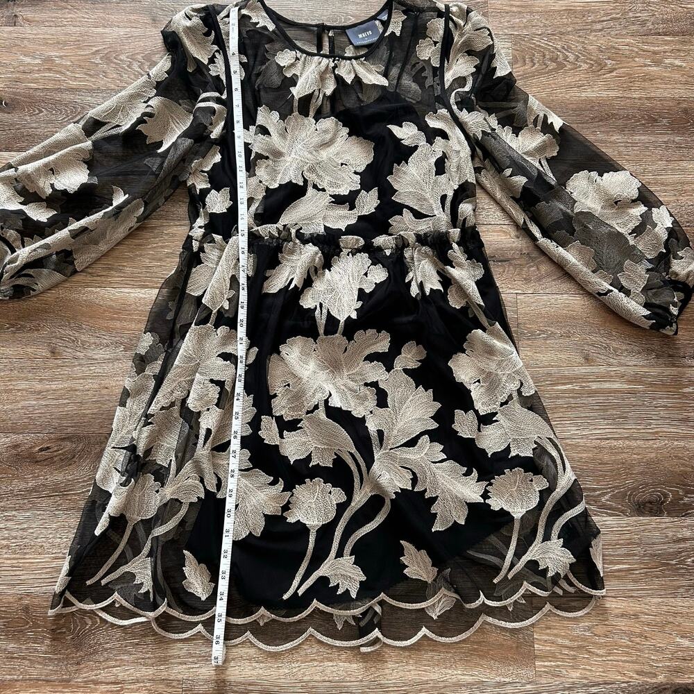 Maeve by Anthropologie dark gothic western BoHo floral Vintage style Dress M - Picture 9 of 15